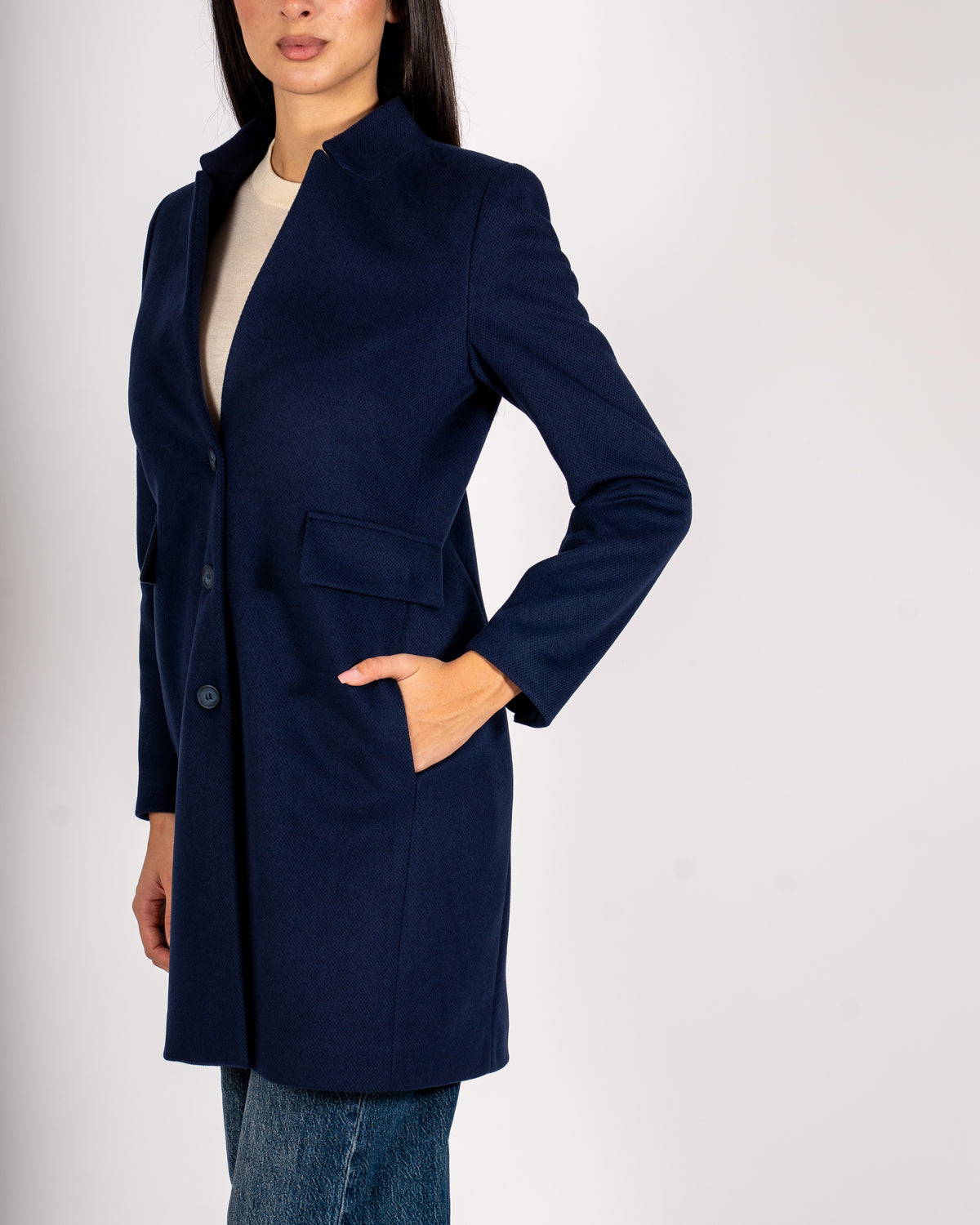 Cappotto monopetto in mano lana - Adriele