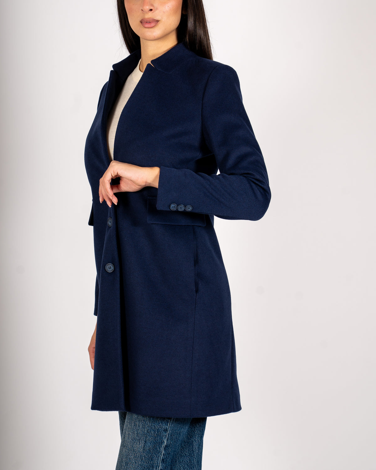 Cappotto monopetto in mano lana - Adriele