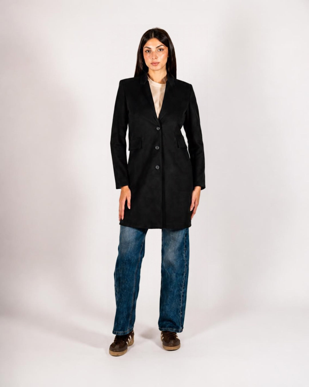 Cappotto monopetto in mano lana - Adriele