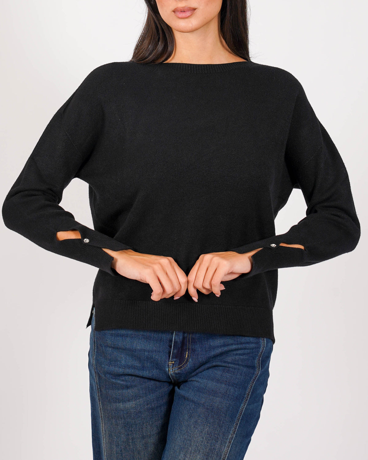 Maglia girocollo in mano viscosa - Kadya