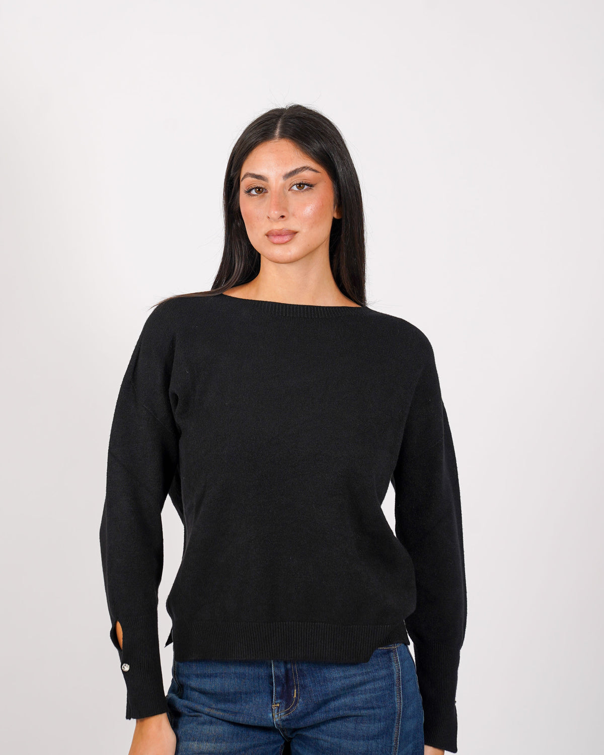 Maglia girocollo in mano viscosa - Kadya