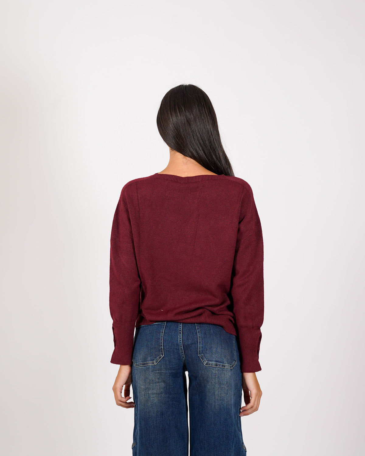 Maglia girocollo in mano viscosa - Kadya