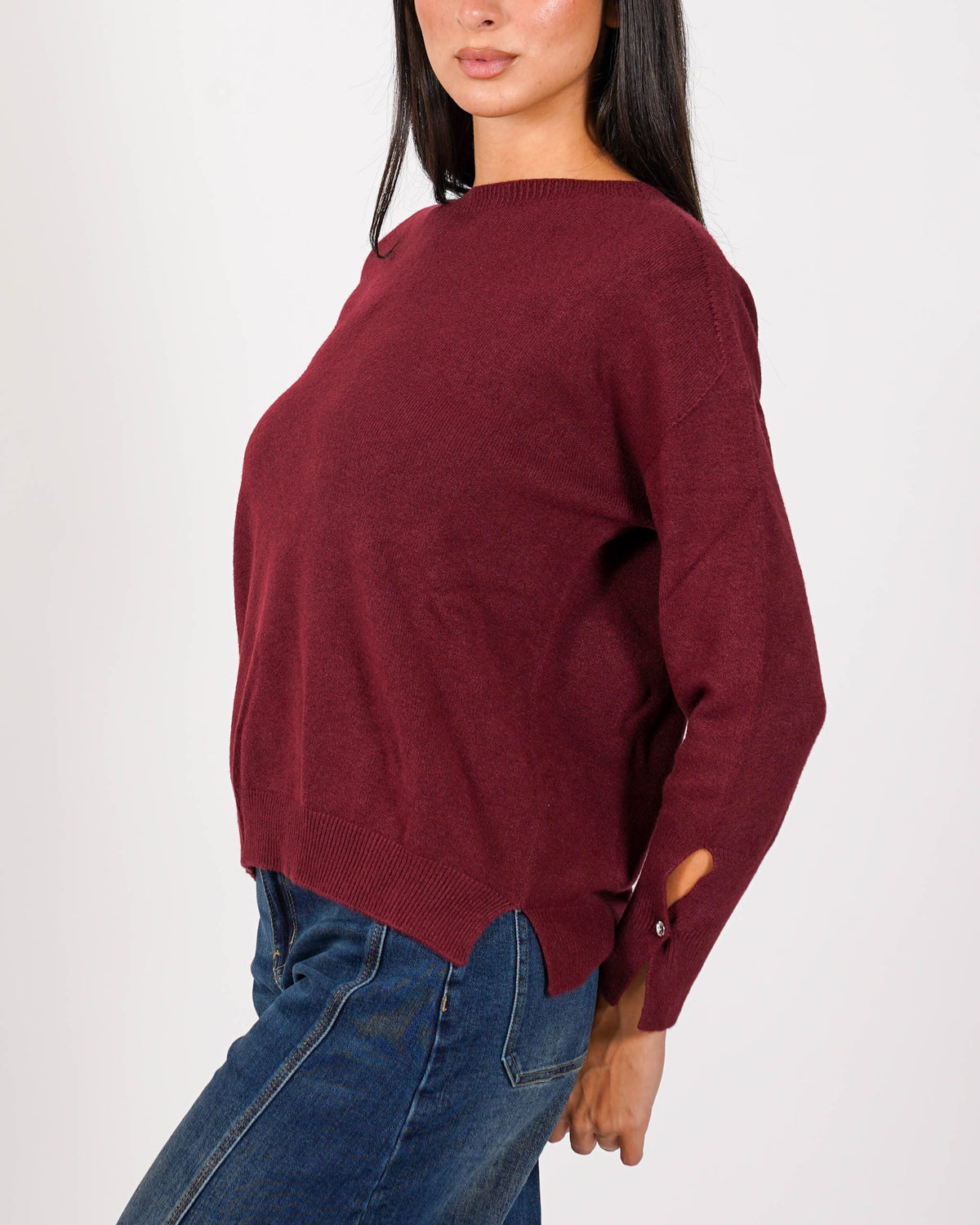 Maglia girocollo in mano viscosa - Kadya