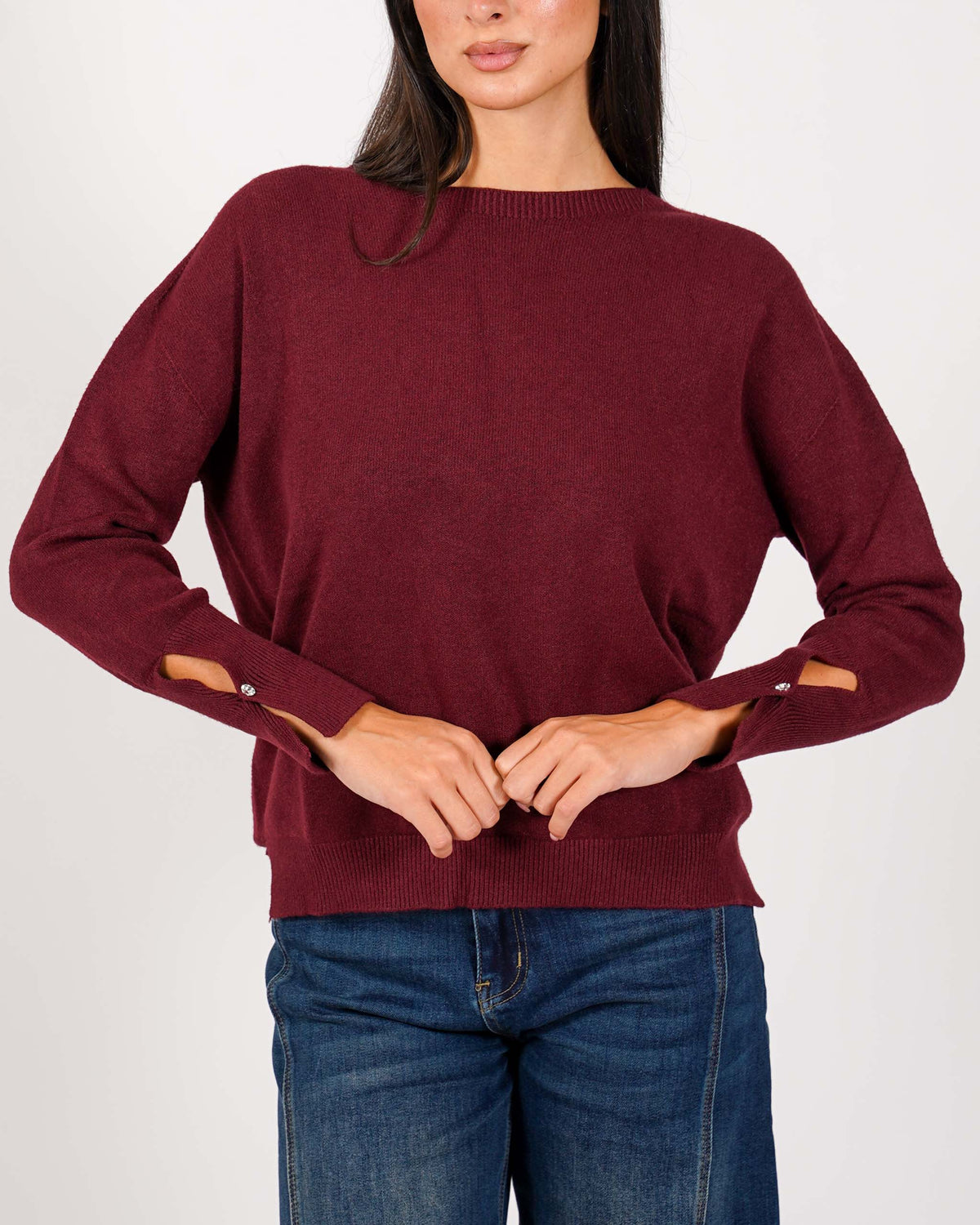 Maglia girocollo in mano viscosa - Kadya