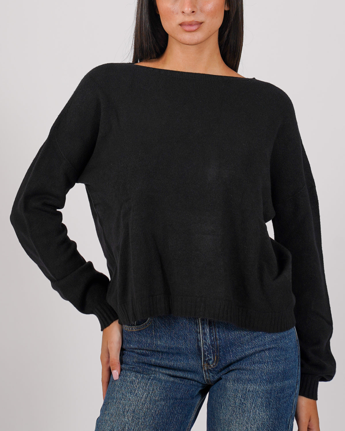 Maglia girocollo in mano lana- Nigeria