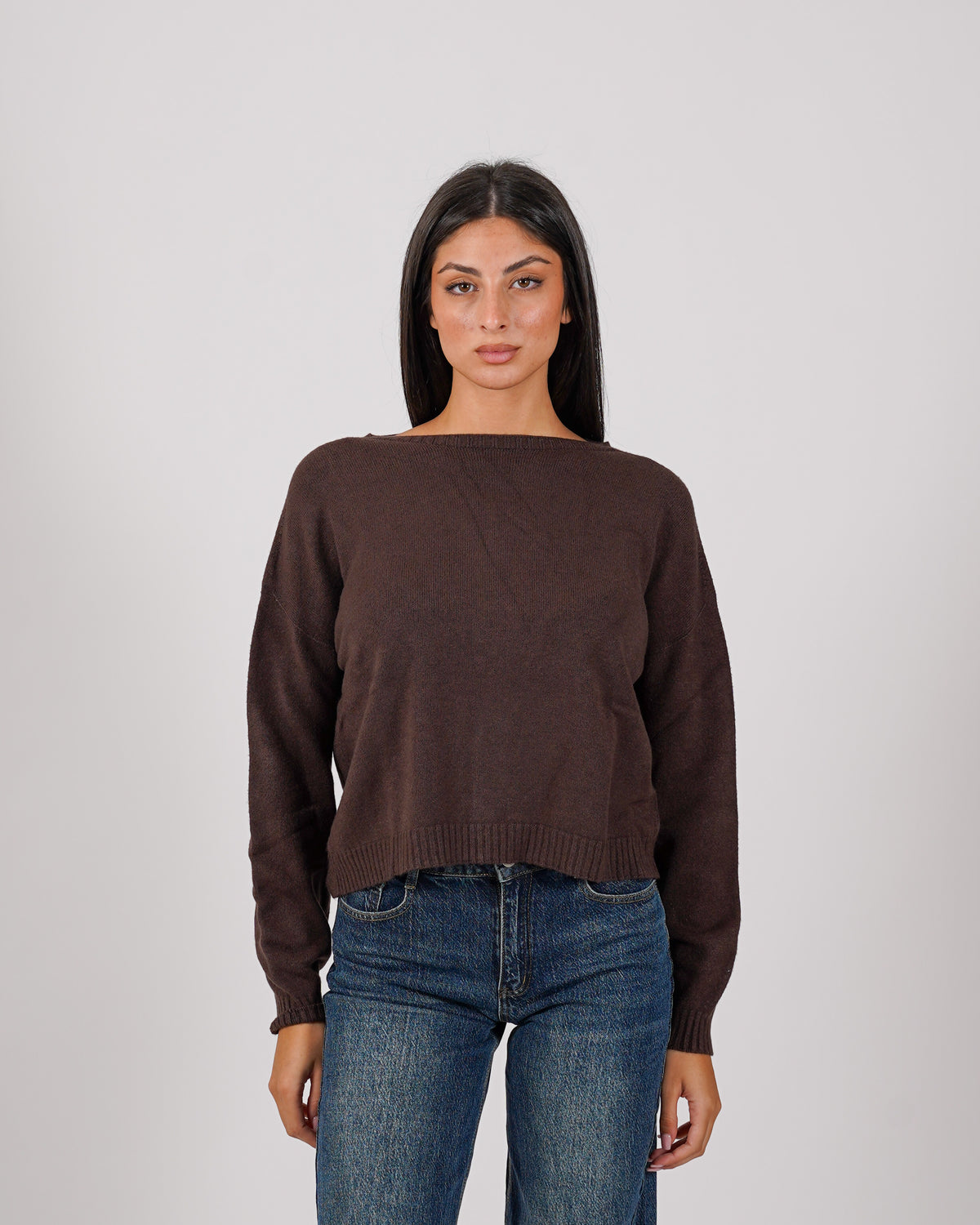 Maglia girocollo in mano lana- Nigeria