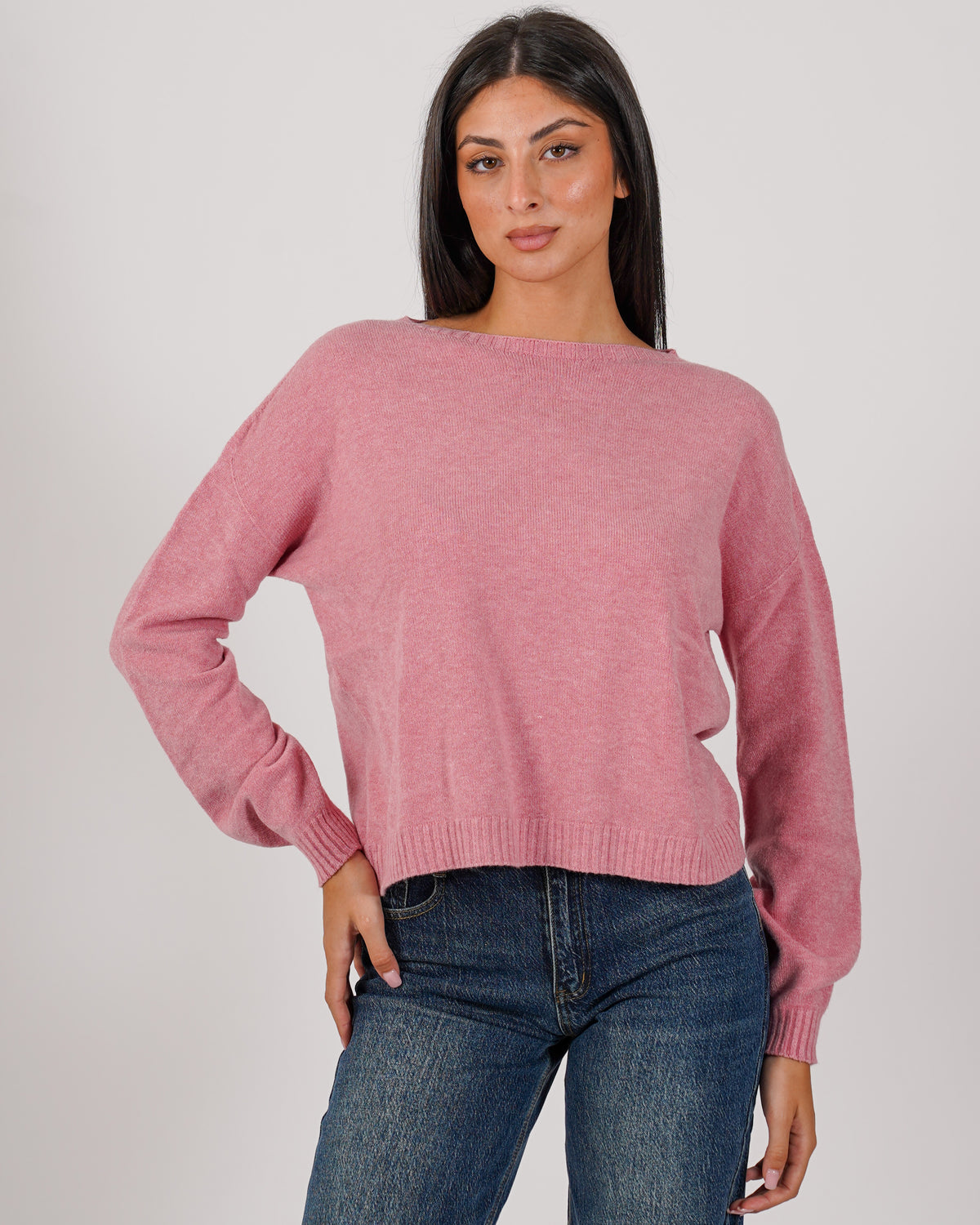 Maglia girocollo in mano lana- Nigeria