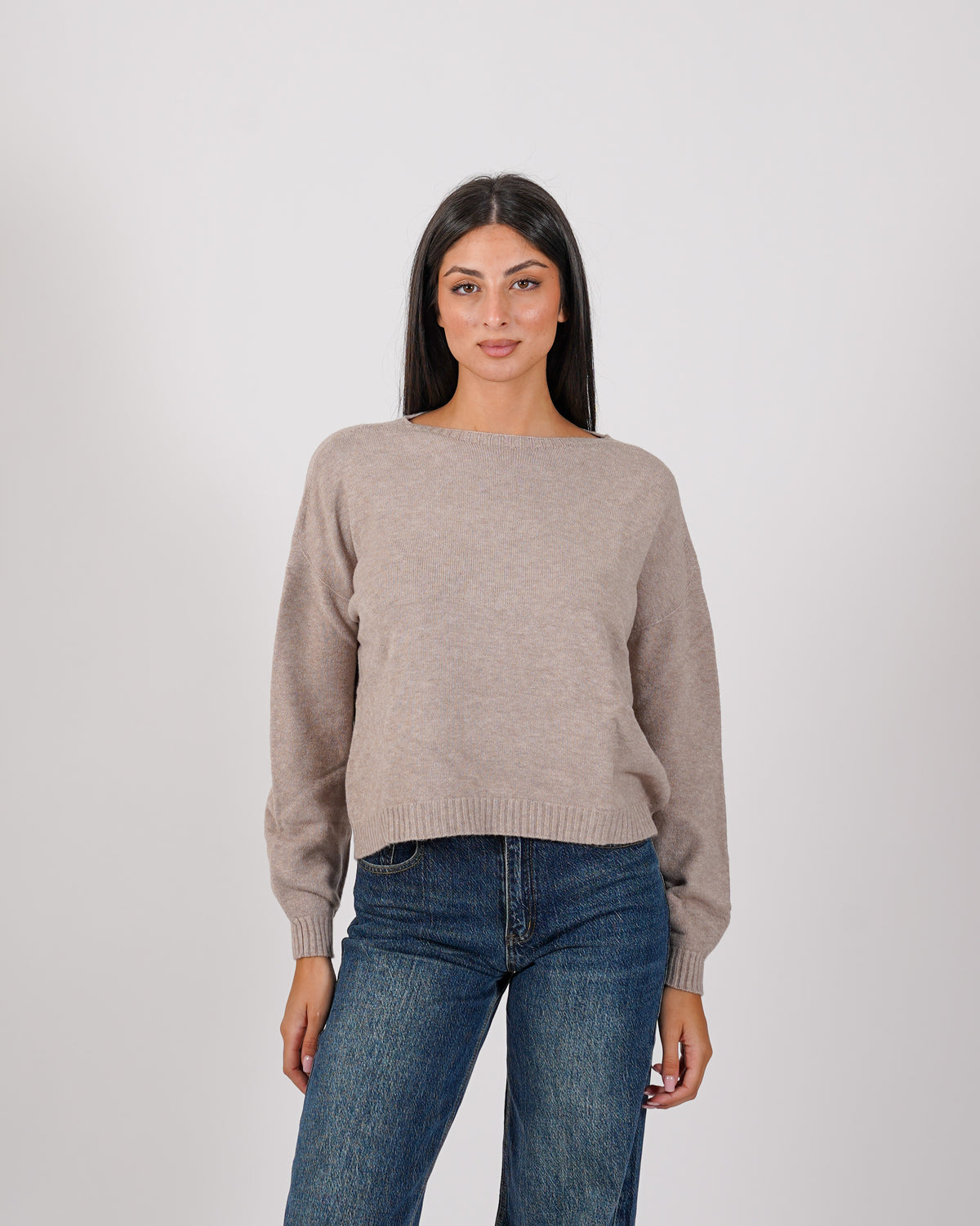 Maglia girocollo in mano lana- Nigeria