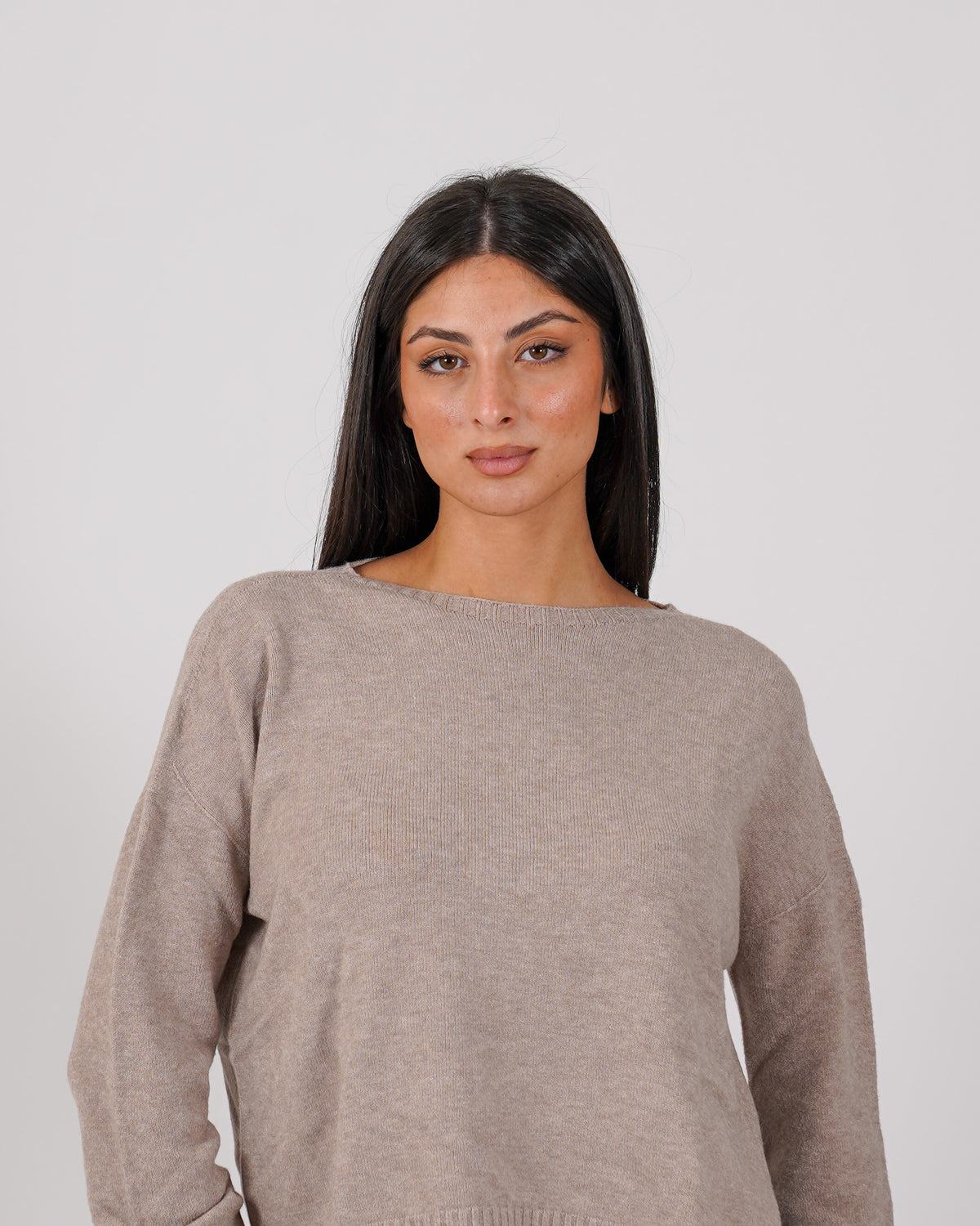 Maglia girocollo in mano lana- Nigeria