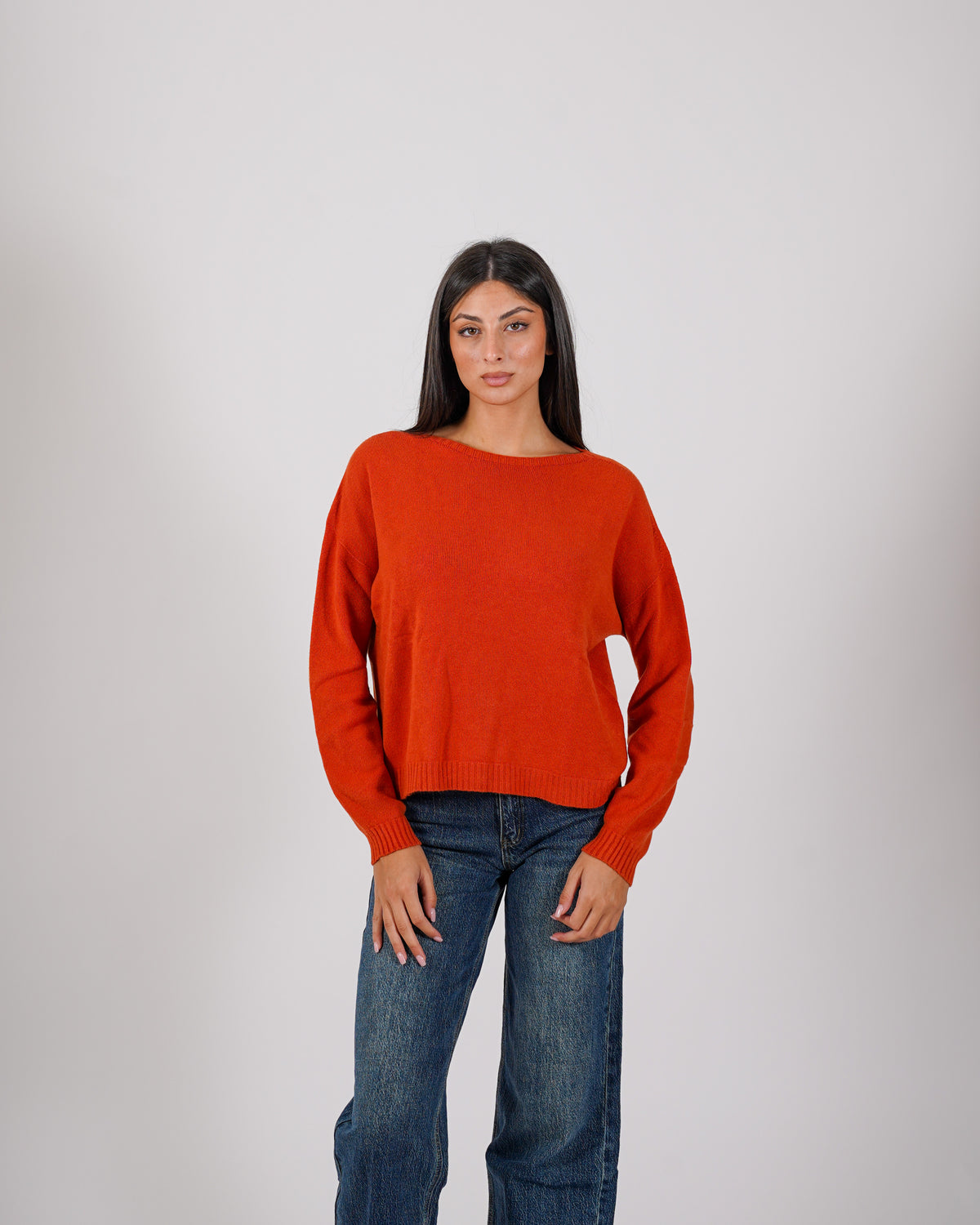 Maglia girocollo in mano lana- Nigeria