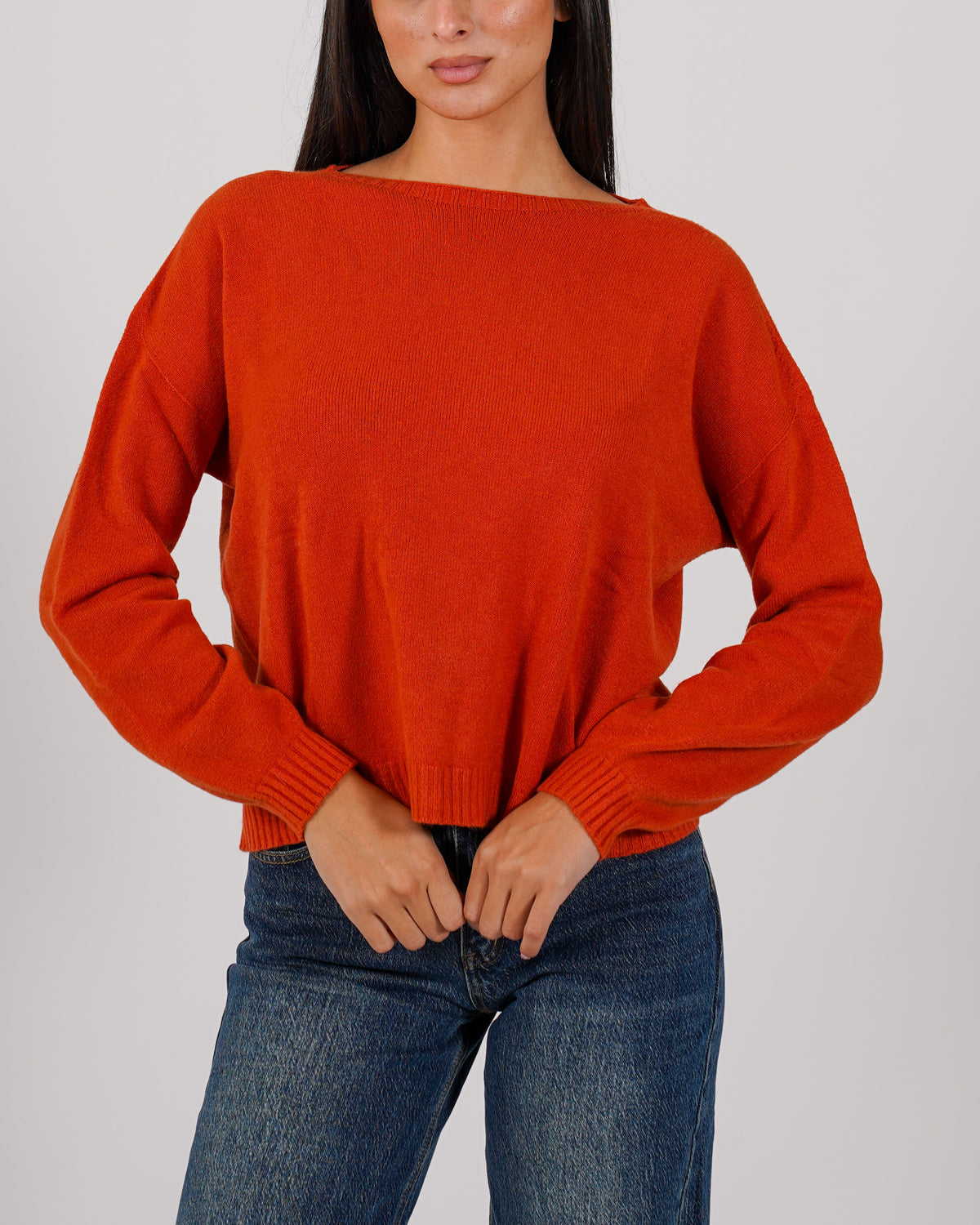 Maglia girocollo in mano lana- Nigeria