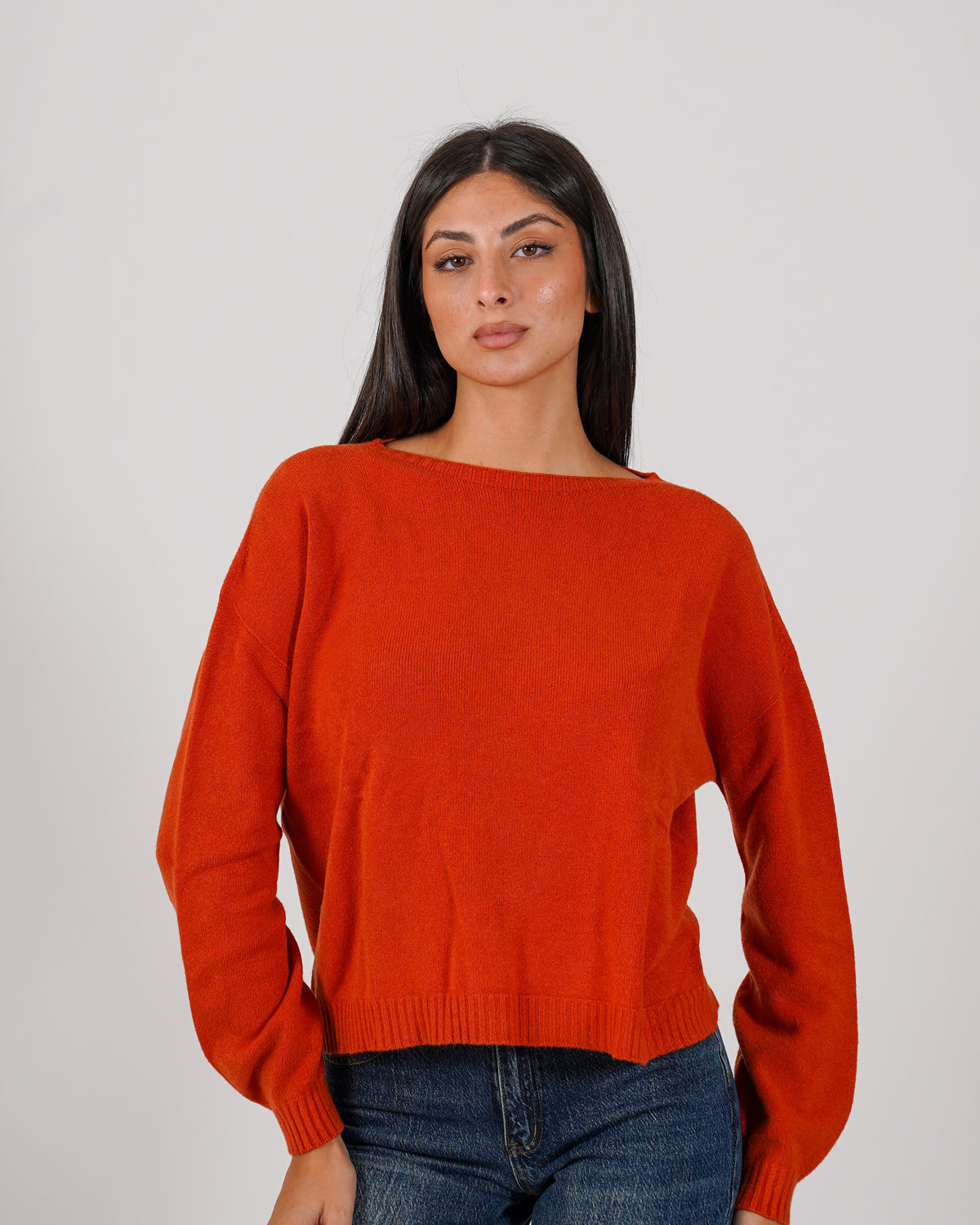 Maglia girocollo in mano lana- Nigeria