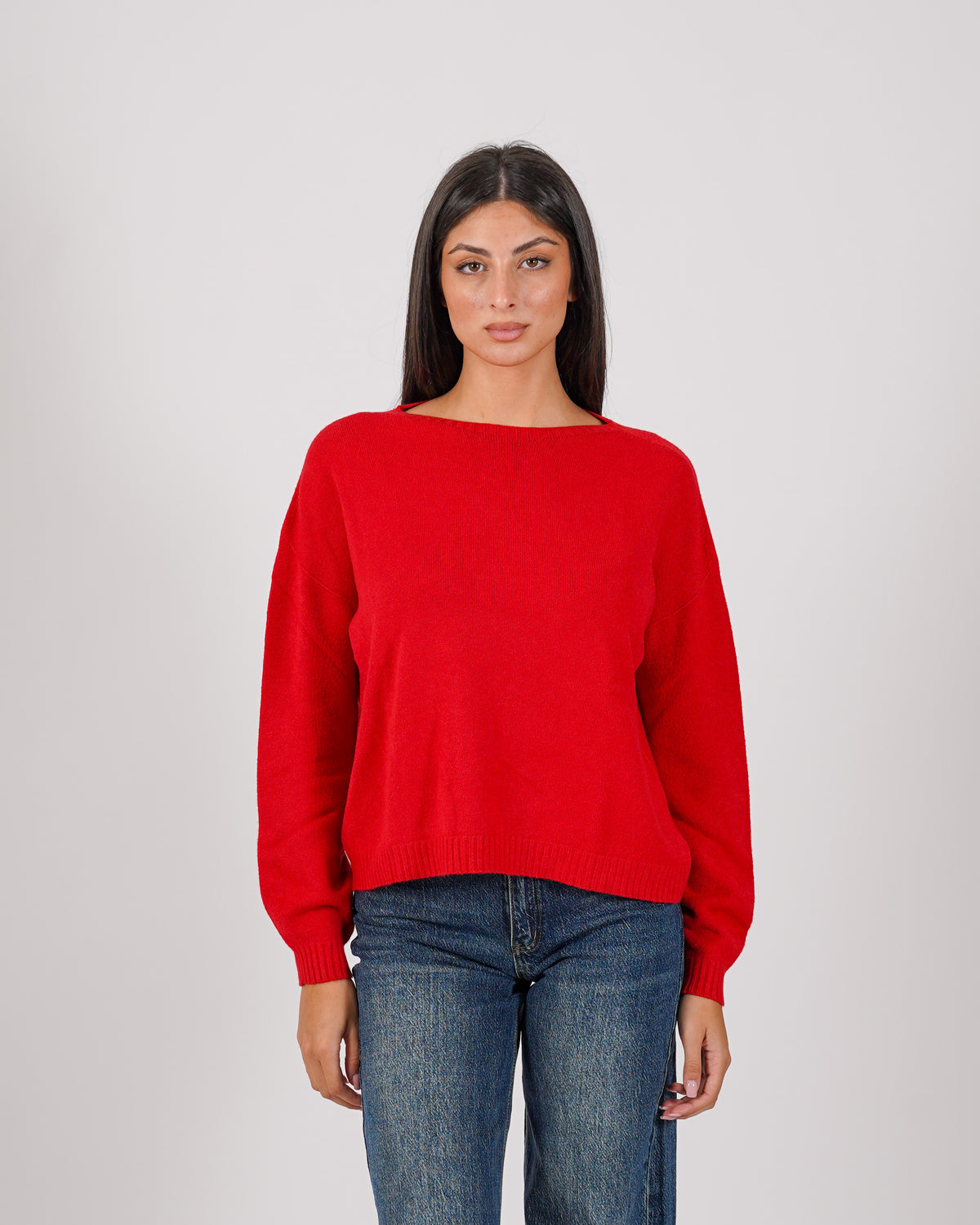 Maglia girocollo in mano lana- Nigeria