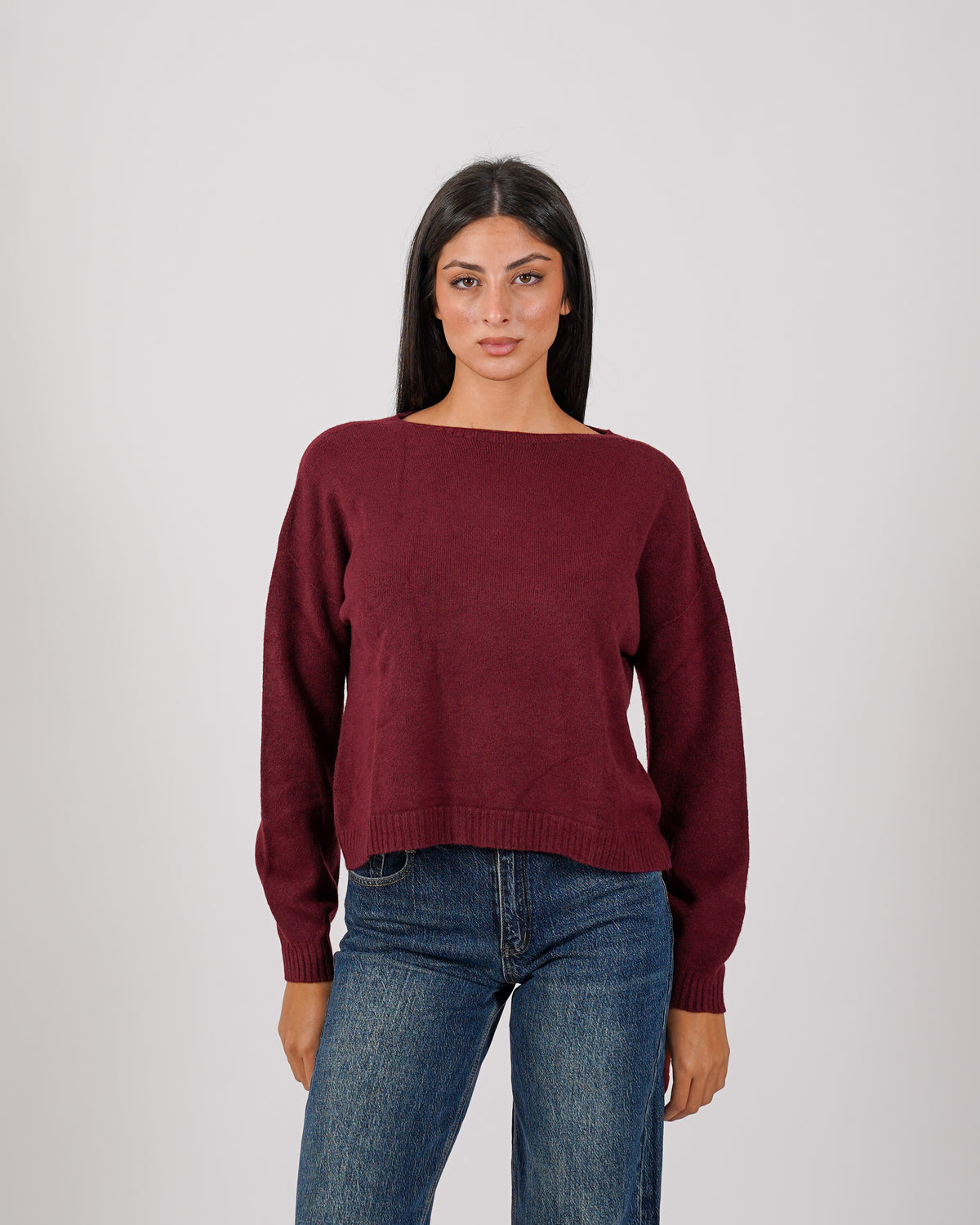 Maglia girocollo in mano lana- Nigeria