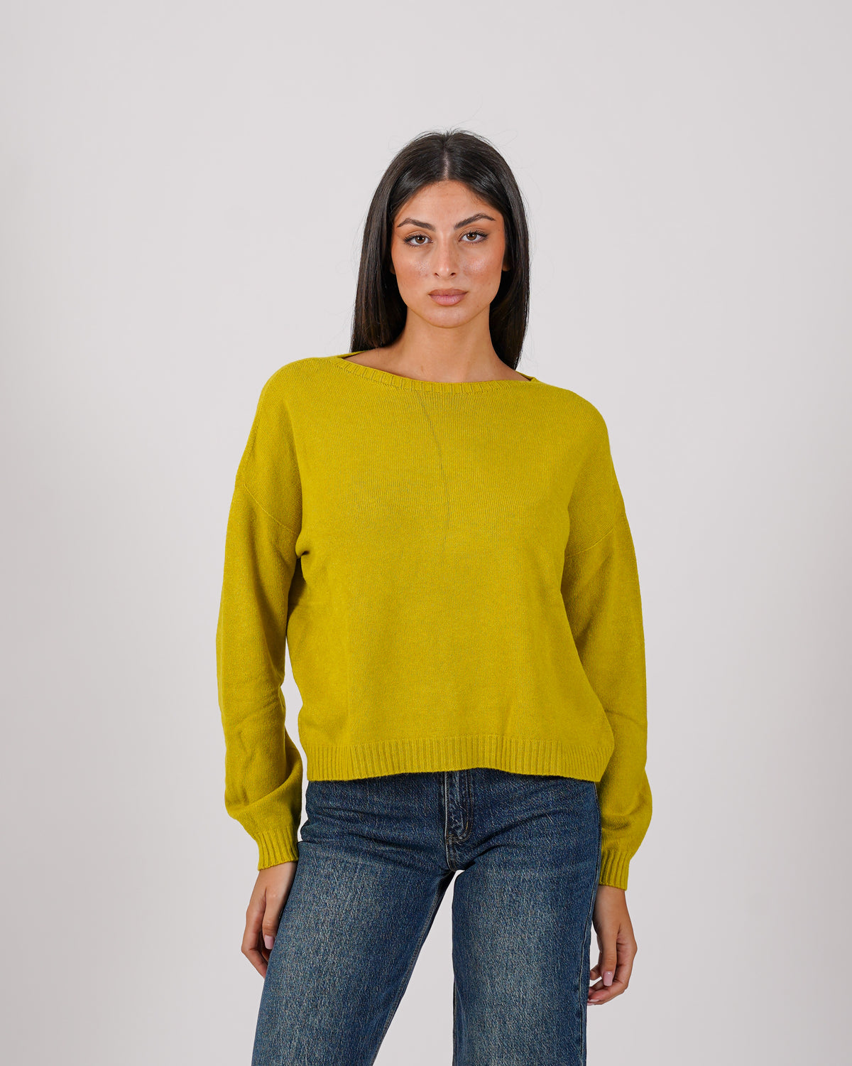 Maglia girocollo in mano lana- Nigeria