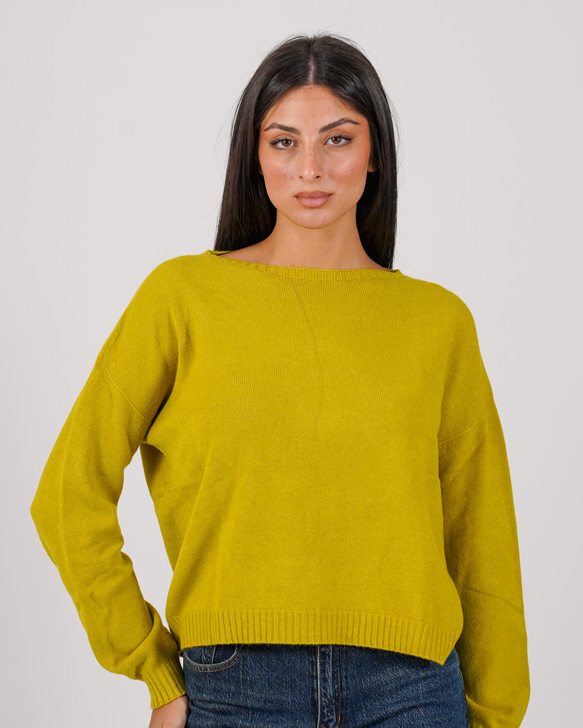 Maglia girocollo in mano lana- Nigeria
