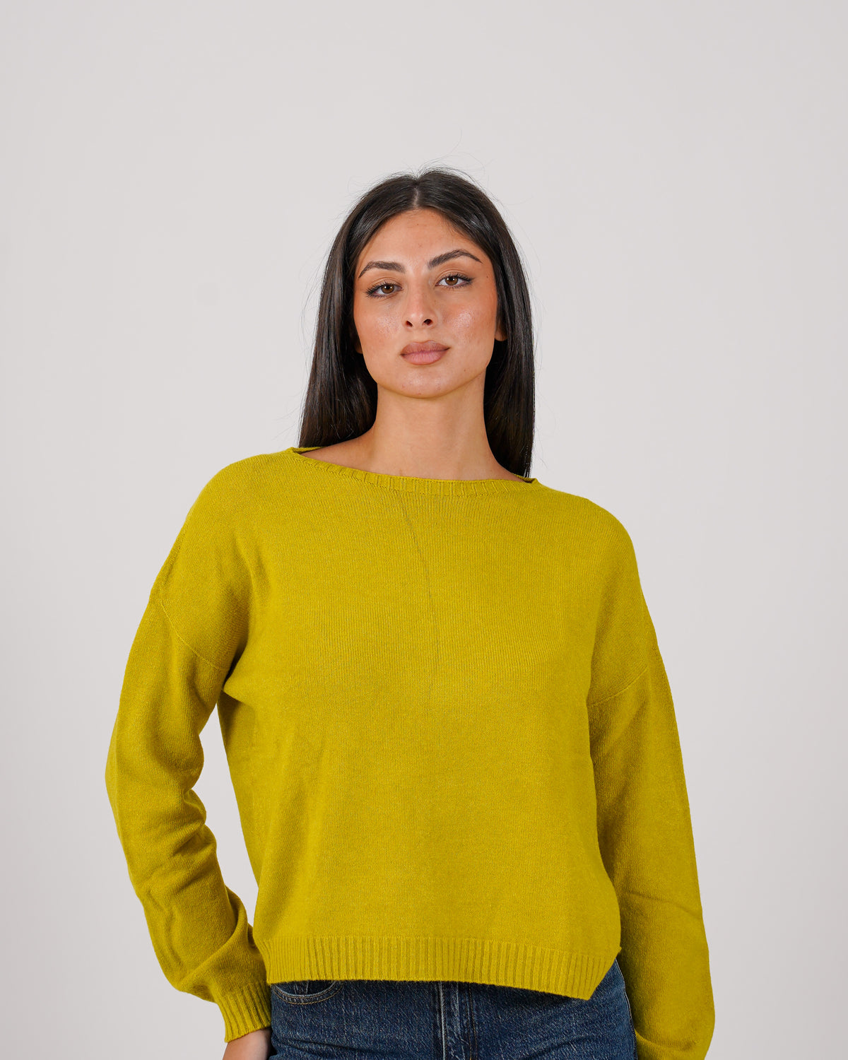 Maglia girocollo in mano lana- Nigeria
