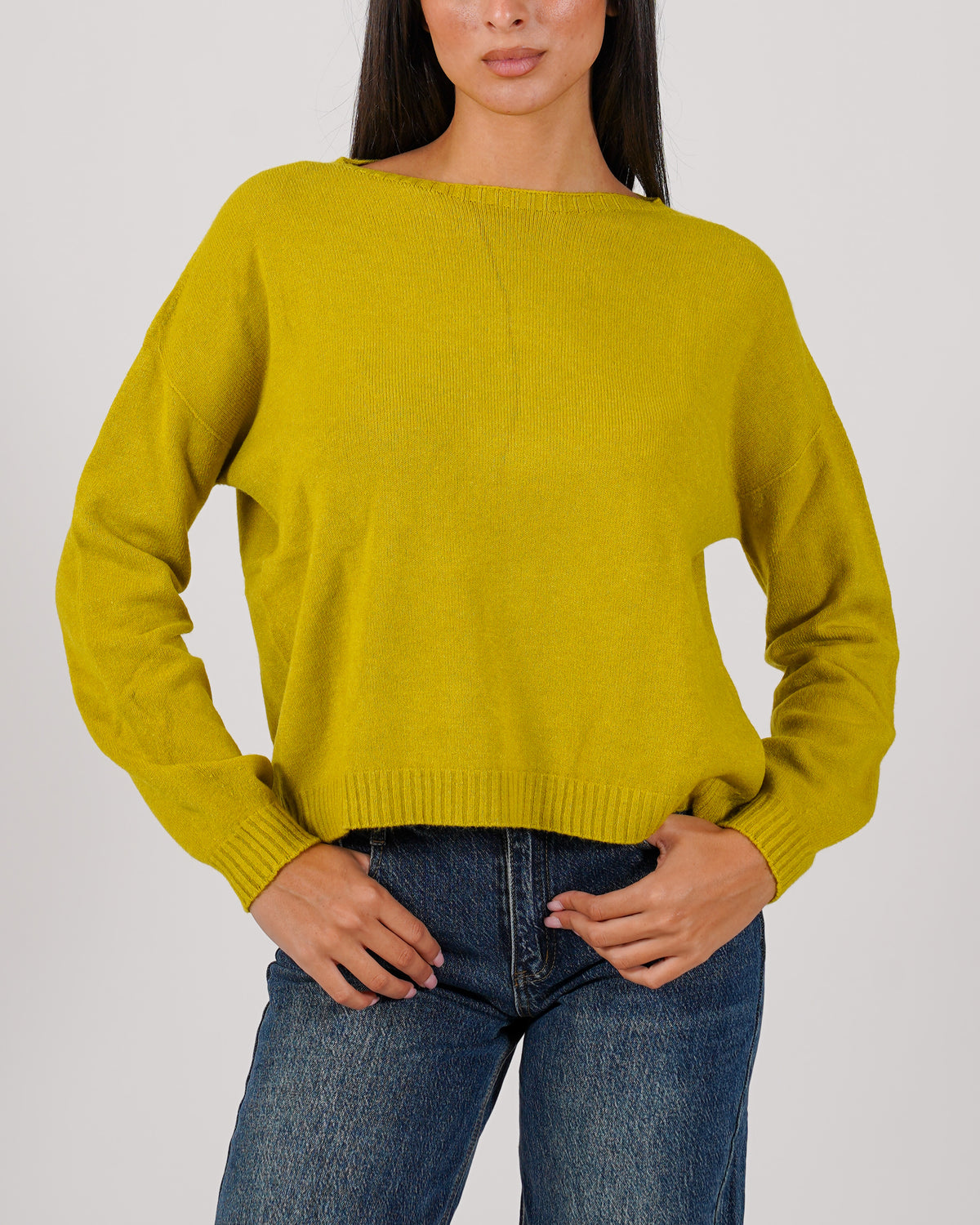 Maglia girocollo in mano lana- Nigeria