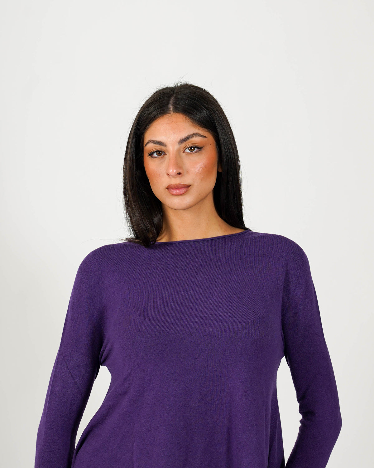 Maglia girocollo minimal con spacchi laterali - Austria