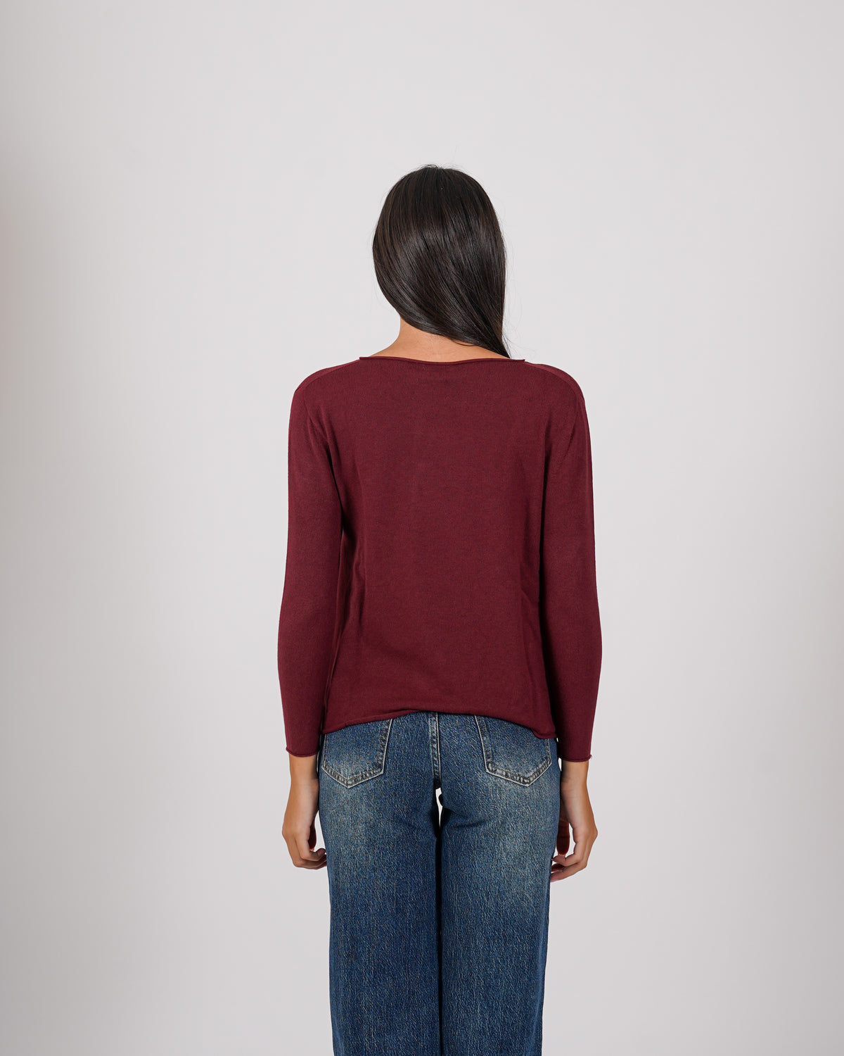 Maglia girocollo minimal con spacchi laterali - Austria