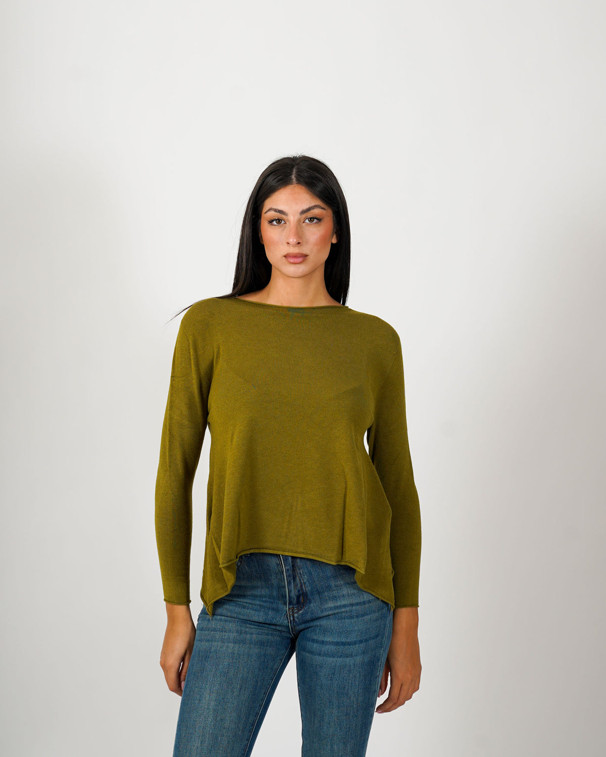 Maglia girocollo minimal con spacchi laterali - Austria