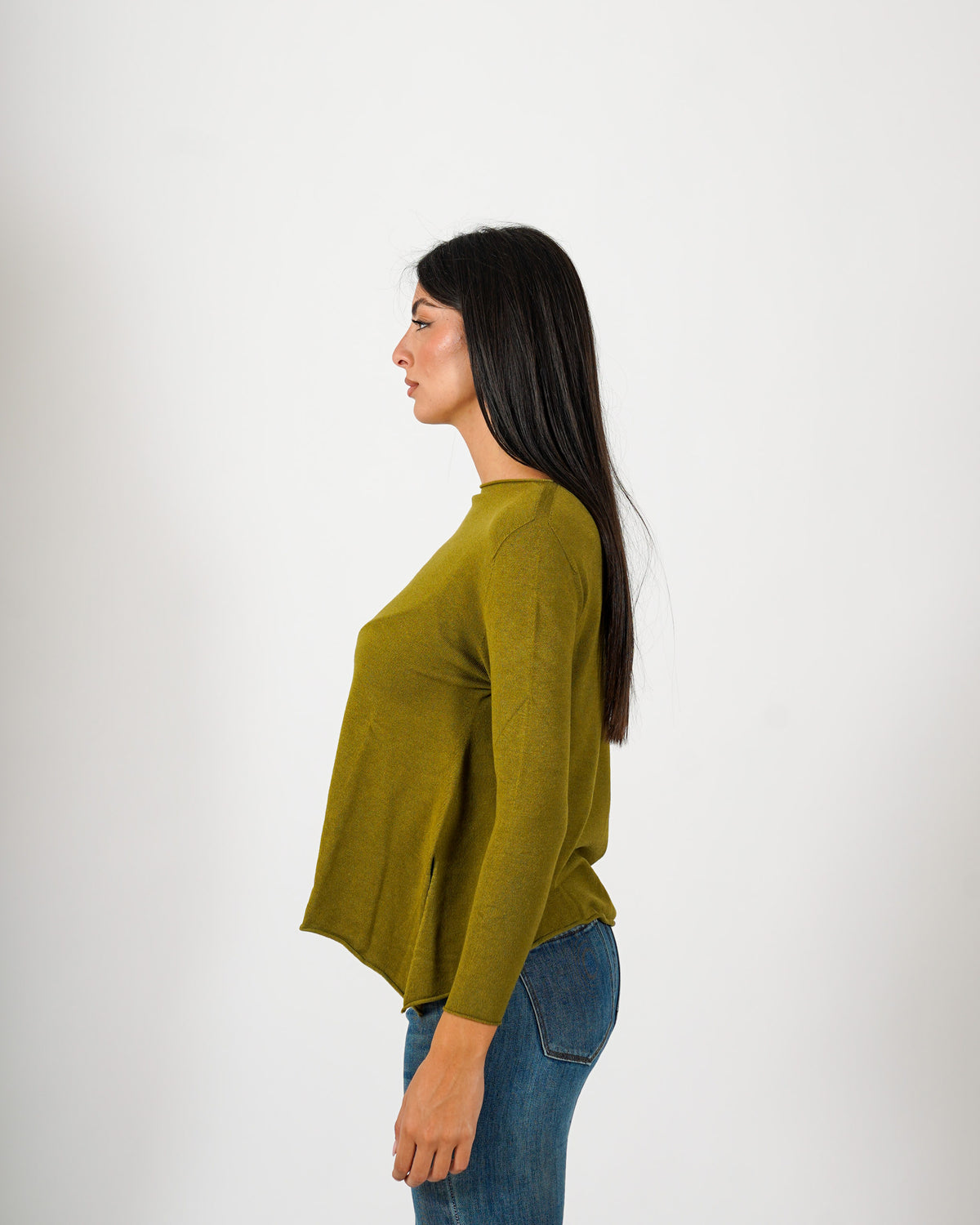Maglia girocollo minimal con spacchi laterali - Austria