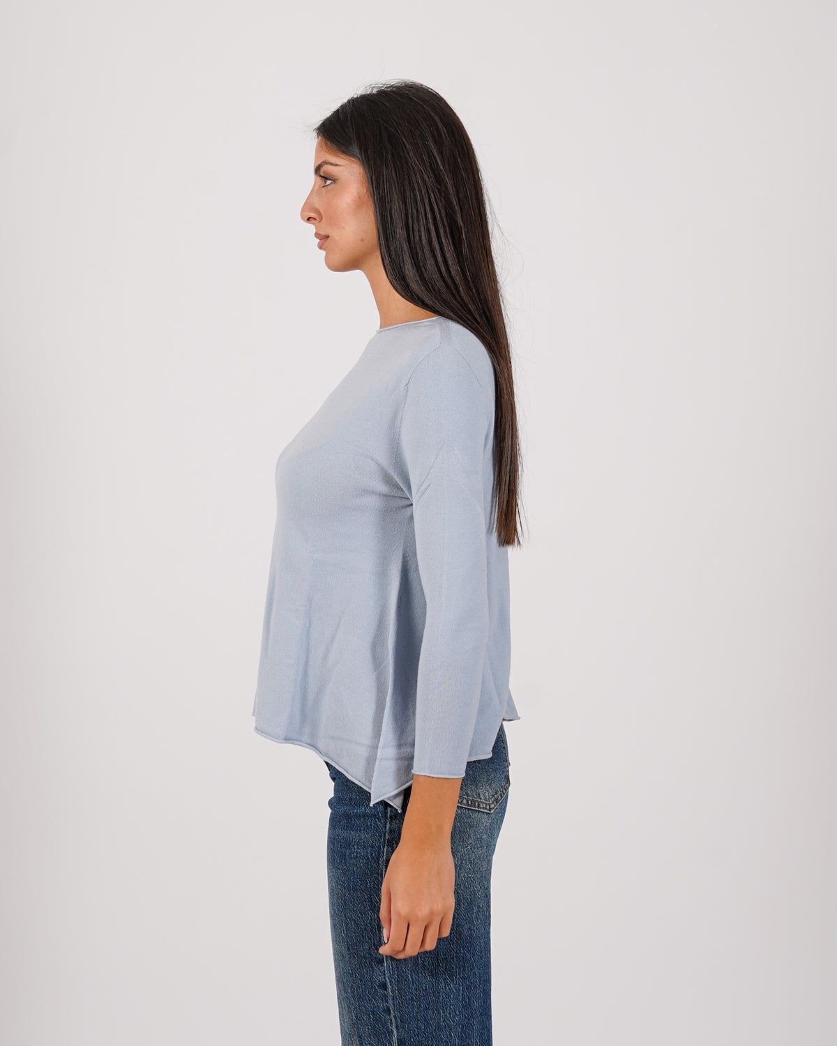 Maglia girocollo minimal con spacchi laterali - Austria