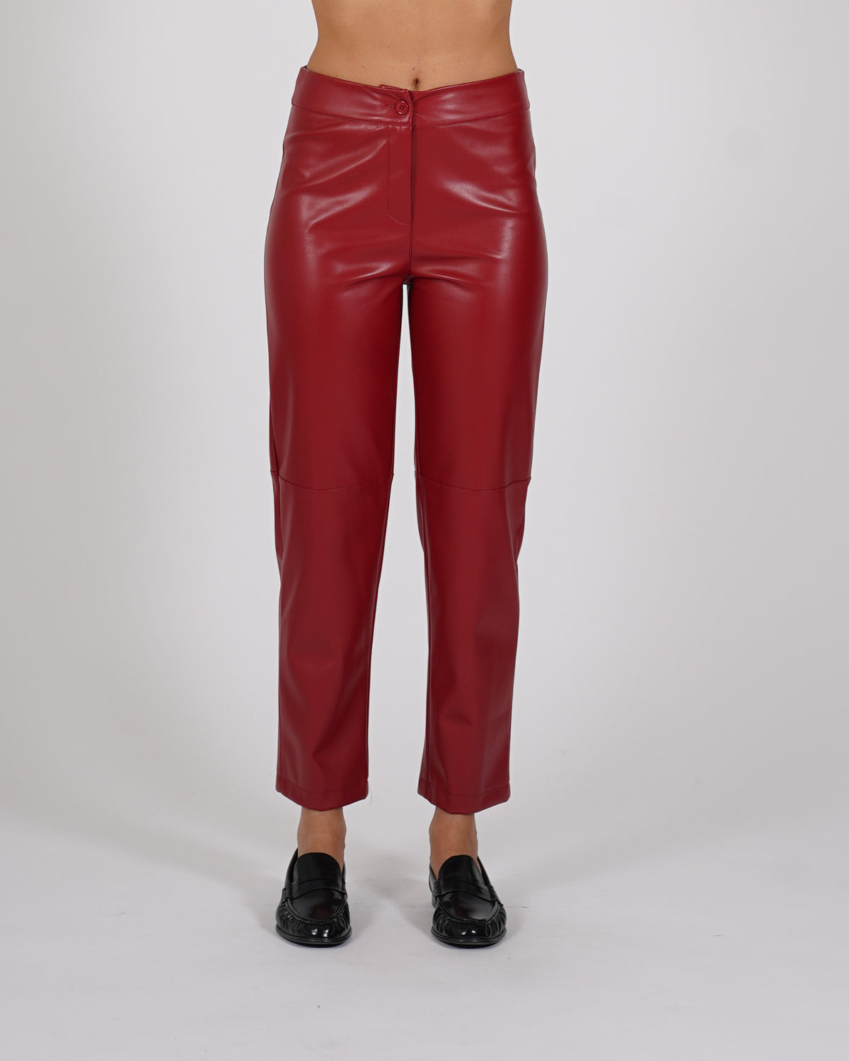 Pantaloni cropped in ecopelle - Vikram