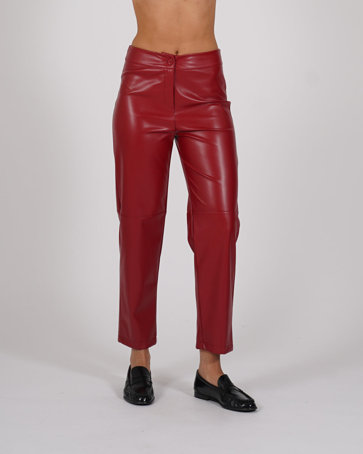 Pantaloni cropped in ecopelle - Vikram
