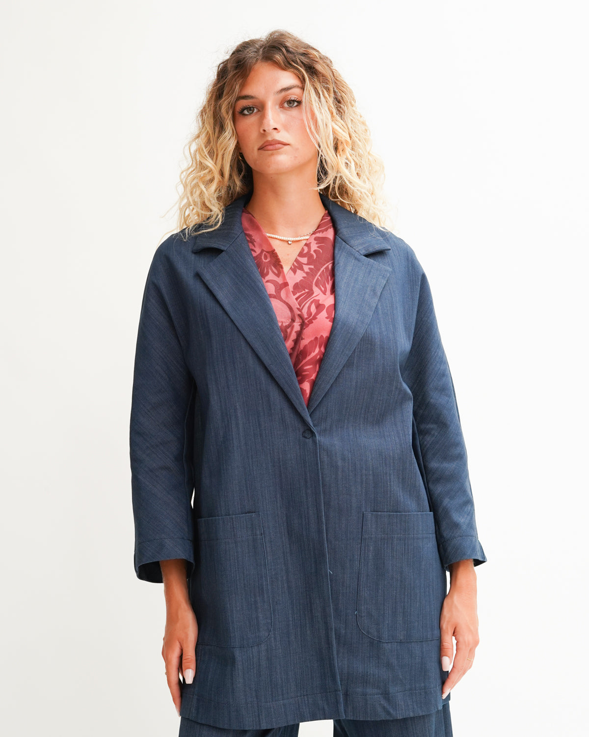 Spolvero lungo in denim stretch - Neviano Uncategorized - Hope Abbigliamento e Accessori Donna Online